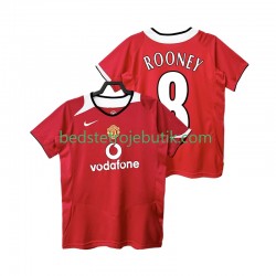 Manchester United Rooney 8 2005 Retro Mænd Hjemmebane Fodboldtrøje 2006 Kortærmet