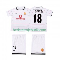 Manchester United SCHOLES 18 2003 Retro Børn 3. Valg Fodboldtrøje 2006 Kortærmet