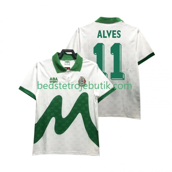 Mexico ALVES 11 1995 Retro Mænd Udebane Fodboldtrøje Kortærmet