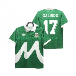 Mexico GALINDO 17 1995 Retro Mænd Hjemmebane Fodboldtrøje Kortærmet