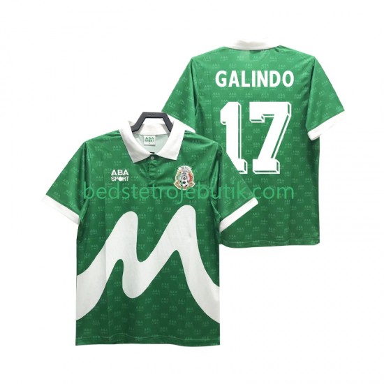 Mexico GALINDO 17 1995 Retro Mænd Hjemmebane Fodboldtrøje Kortærmet