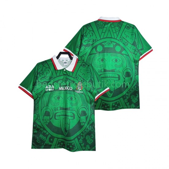 Mexico Retro Mænd Hjemmebane Fodboldtrøje 1998 Kortærmet