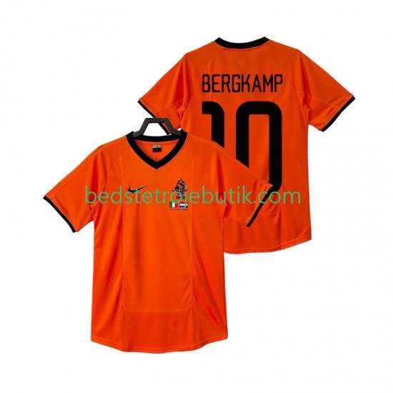Holland BERGKAMP 10 2000 Retro Mænd Hjemmebane Fodboldtrøje Kortærmet