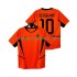 Holland BERGKAMP 10 Retro Mænd Hjemmebane Fodboldtrøje 2002 Kortærmet