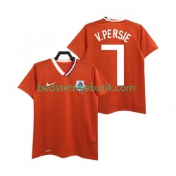 Holland Robin van Persie 7 Retro Mænd Hjemmebane Fodboldtrøje 2008 Kortærmet