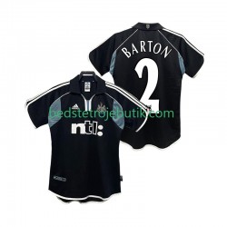 Newcastle United BARTON 2 2000 2001 Retro Mænd Udebane Fodboldtrøje Kortærmet