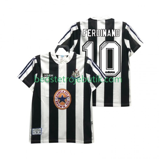 Newcastle United FERDINANE 10 1995 1997 Retro Mænd Hjemmebane Fodboldtrøje Kortærmet