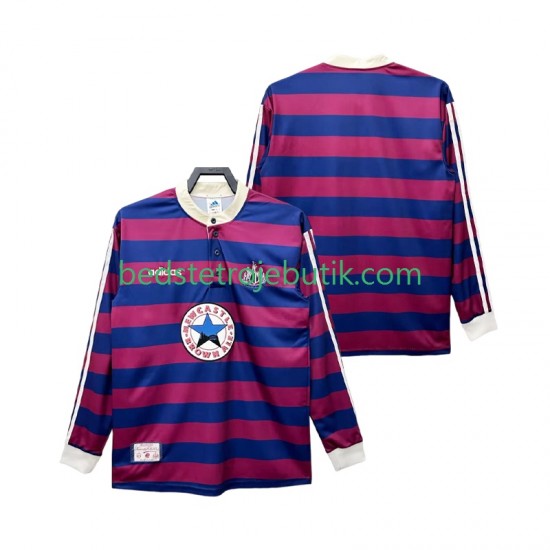 Newcastle United 1995 1997 Retro Mænd Udebane Fodboldtrøje Langærmet