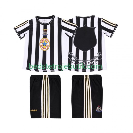 Newcastle United 1997 Retro Børn Hjemmebane Fodboldtrøje 1999 Kortærmet