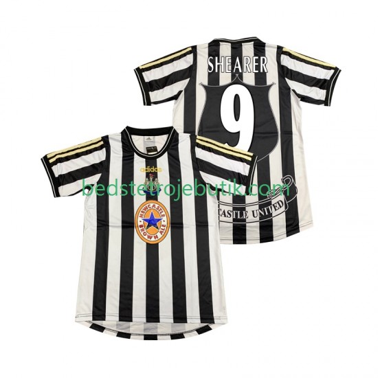 Newcastle United SHEARER 9 1997 Retro Mænd Hjemmebane Fodboldtrøje 1999 Kortærmet
