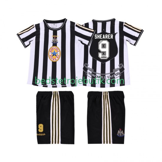 Newcastle United SHEARER 9 1997 Retro Børn Hjemmebane Fodboldtrøje 1999 Kortærmet