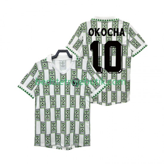 Nigeria OKOCHA 10 1994 Retro Mænd Udebane Fodboldtrøje Kortærmet