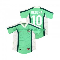 Nigeria OKOCHA 10 Retro Mænd Hjemmebane Fodboldtrøje 1998 Kortærmet