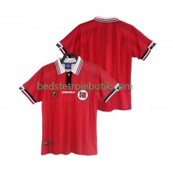 Norge Retro Mænd Hjemmebane Fodboldtrøje 1998 Kortærmet