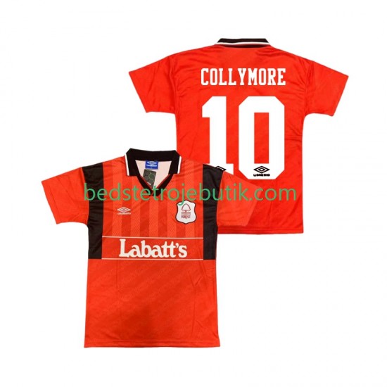 Nottingham Forest COLLYMORE 10 1994 1995 Retro Mænd Hjemmebane Fodboldtrøje Kortærmet