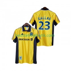 Olympique de Marseille Gallas 23 Retro Mænd 3. Valg Fodboldtrøje 1999 1998 Kortærmet