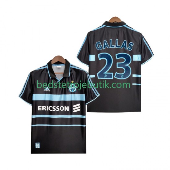 Olympique de Marseille Gallas 23 2000 Retro Mænd 3. Valg Fodboldtrøje 1999 Kortærmet