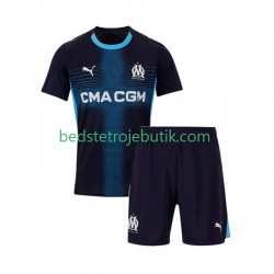 Olympique de Marseille Børn Udebane Fodboldtrøje 2025-2026 Kortærmet
