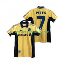 Olympique de Marseille PIRES 7 Retro Mænd 3. Valg Fodboldtrøje 1999 1998 Kortærmet