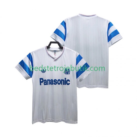 Olympique de Marseille 1990 Retro Mænd Hjemmebane Fodboldtrøje Kortærmet