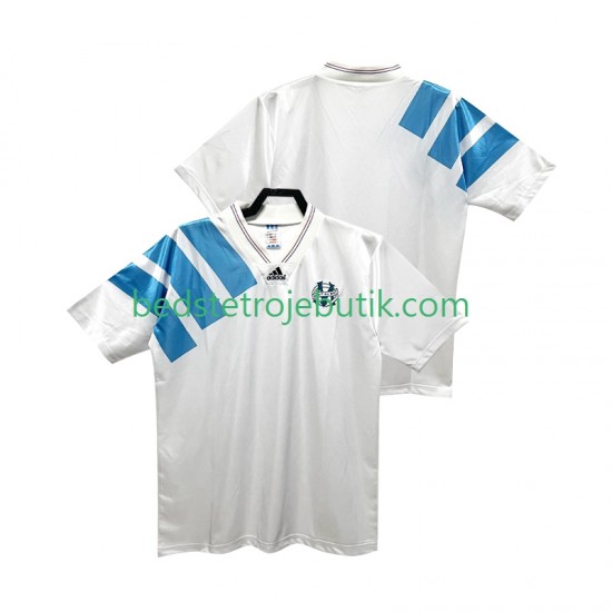 Olympique de Marseille 1992 1993 Retro Mænd Hjemmebane Fodboldtrøje Kortærmet