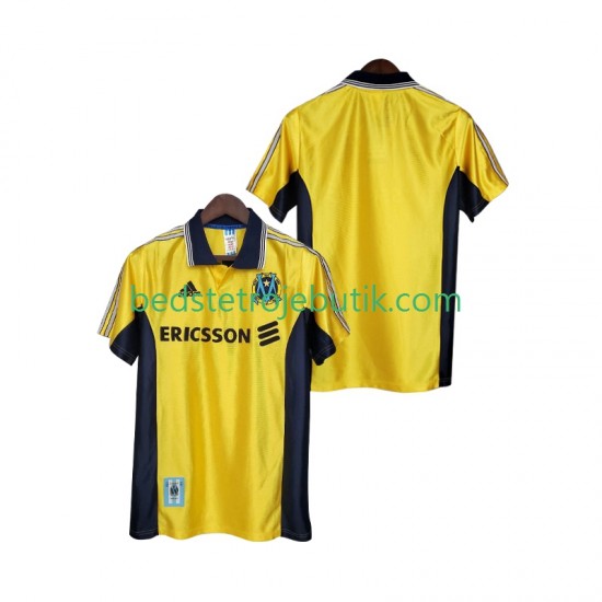 Olympique de Marseille Retro Mænd 3. Valg Fodboldtrøje 1999 1998 Kortærmet