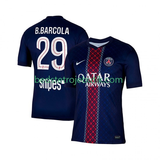 Paris Saint-Germain Bradley Barcola 29 Mænd Hjemmebane Fodboldtrøje 2025-2026 Kortærmet