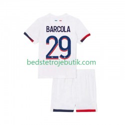 Paris Saint-Germain Bradley Barcola 29 Børn Udebane Fodboldtrøje 2025-2026 Kortærmet