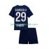 Paris Saint-Germain Bradley Barcola 29 Børn Hjemmebane Fodboldtrøje 2025-2026 Kortærmet