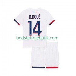 Paris Saint-Germain Desire Doue 14 Børn Udebane Fodboldtrøje 2025-2026 Kortærmet