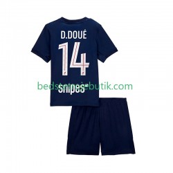 Paris Saint-Germain Desire Doue 14 Børn Hjemmebane Fodboldtrøje 2025-2026 Kortærmet
