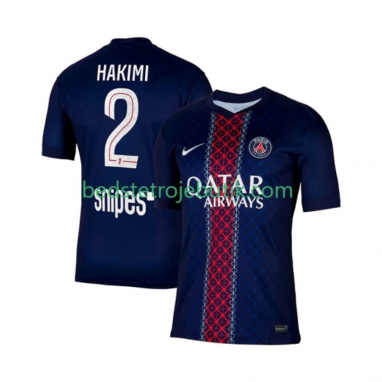 Paris Saint-Germain Hakimi 2 Mænd Hjemmebane Fodboldtrøje 2025-2026 Kortærmet