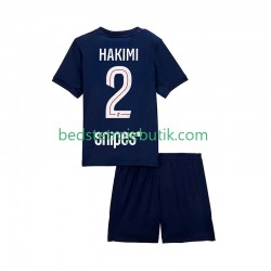Paris Saint-Germain Hakimi 2 Børn Hjemmebane Fodboldtrøje 2025-2026 Kortærmet