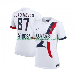Paris Saint-Germain Joao Neves 87 Mænd Udebane Fodboldtrøje 2025-2026 Kortærmet