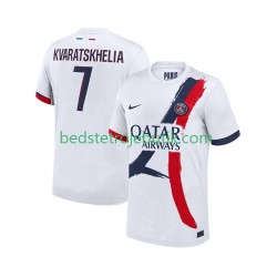 Paris Saint-Germain Khvicha Kvaratskhelia 7 Mænd Udebane Fodboldtrøje 2025-2026 Kortærmet