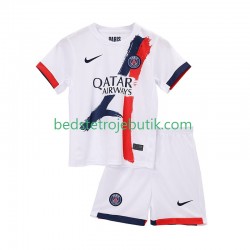 Paris Saint-Germain Børn Udebane Fodboldtrøje 2025-2026 Kortærmet