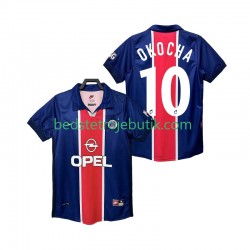 Paris Saint-Germain OKOCHA 10 Retro Mænd Hjemmebane Fodboldtrøje 1999 1998 Kortærmet