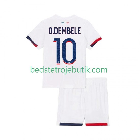 Paris Saint-Germain Ousmane Dembele 10 Børn Udebane Fodboldtrøje 2025-2026 Kortærmet