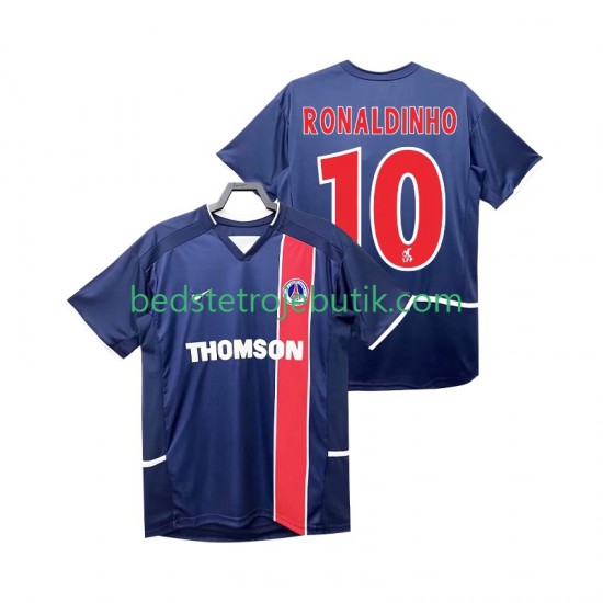 Paris Saint-Germain RONALDINHO 10 2003 Retro Mænd Hjemmebane Fodboldtrøje 2002 Kortærmet
