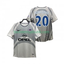 Paris Saint-Germain RONALDINHO 20 2001 Retro Mænd Udebane Fodboldtrøje 2002 Kortærmet