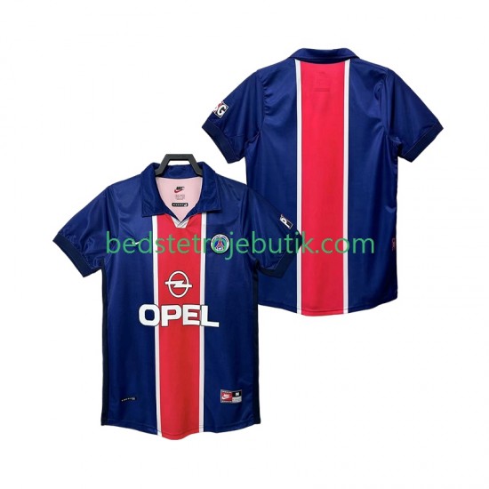 Paris Saint-Germain Retro Mænd Hjemmebane Fodboldtrøje 1999 1998 Kortærmet