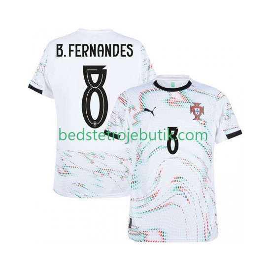 Portugal Bruno Fernandes 8 Mænd Udebane Fodboldtrøje 2025-2026 Kortærmet