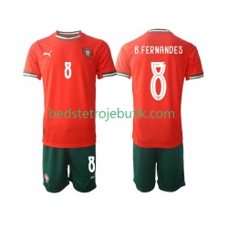 Portugal Bruno Fernandes 8 Børn Hjemmebane Fodboldtrøje 2025-2026 Kortærmet