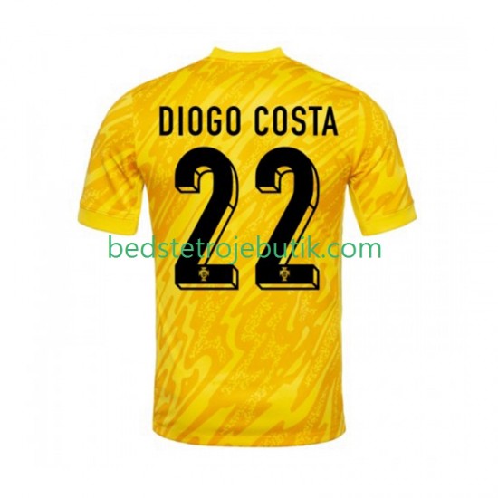 Portugal Diogo Costa 22 Målmand Mænd Hjemmebane Fodboldtrøje 2024 Kortærmet