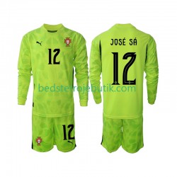 Portugal Jose Sa 12 Målmand Børn Hjemmebane Fodboldtrøje 2025 Langærmet