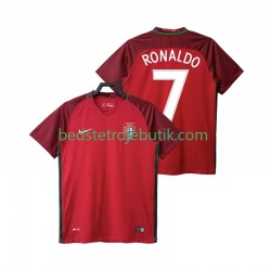 Portugal RONALDO 7 2016 Retro Mænd Hjemmebane Fodboldtrøje Kortærmet