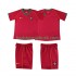 Portugal Retro Børn Hjemmebane Fodboldtrøje 2006 Kortærmet
