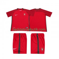 Portugal 2016 Retro Børn Hjemmebane Fodboldtrøje Kortærmet