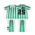 Real Betis FINIDI 25 1996 1997 Retro Børn Hjemmebane Fodboldtrøje Kortærmet