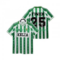 Real Betis FINIDI 25 1995 1996 Retro Mænd Hjemmebane Fodboldtrøje Kortærmet